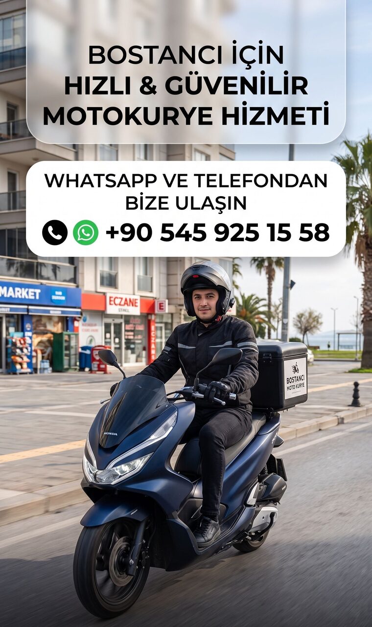 Bostancı Sahil Yolu'nda hızlı motokurye teslimat hizmeti